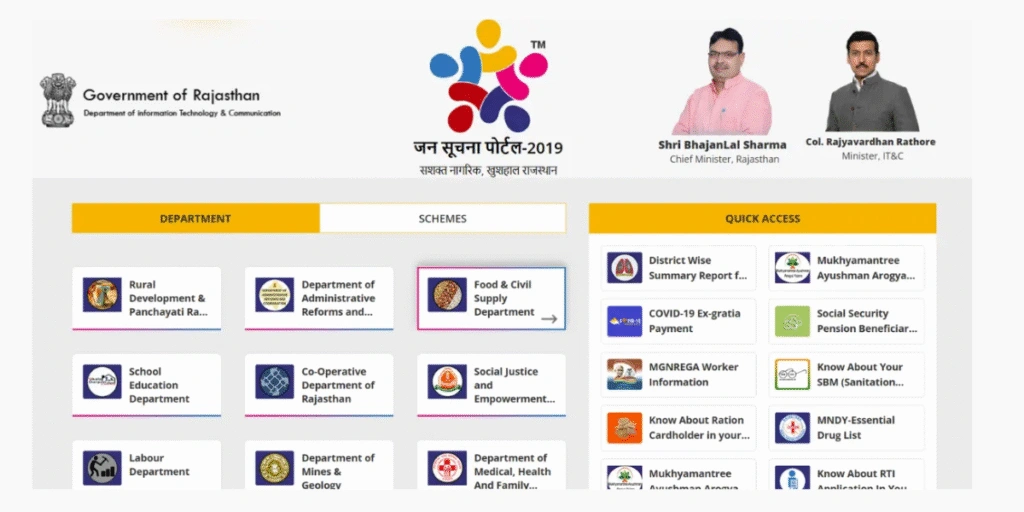 राजस्थान सार्वजनिक सूचना पोर्टल: इसके विभागों का अवलोकन 2026
